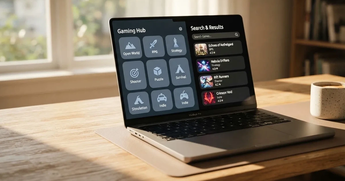 A laptop screen split between two browser tabs, one showing a comparison table and the other a search results page.